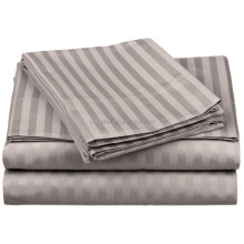 100%Cotton Sateen Stripe Duvet Cover Flat sheet Fitted Sheet Pillowcase duvet cover set